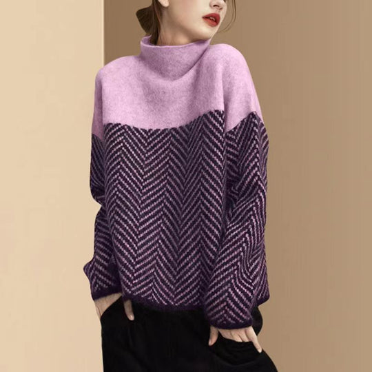 Daniela - high neck cotton sweater