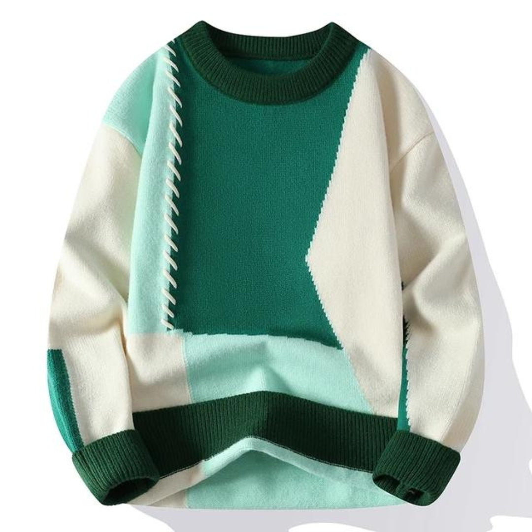 Kieran - Cozy Patchwork Sweater