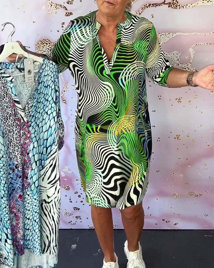 Megan - Colorful Patterned Dress