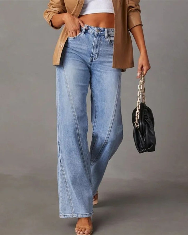 Thea - High Waisted Flared Jeans