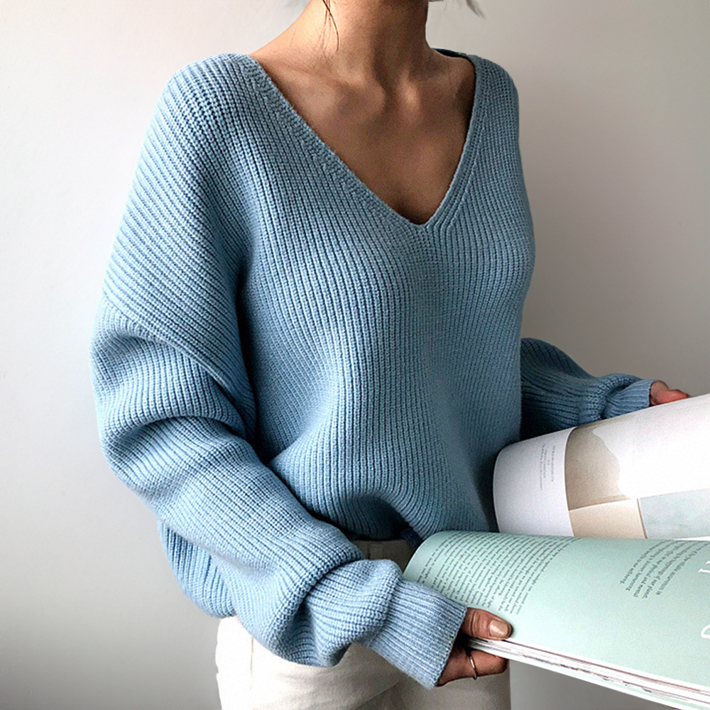 Janna - Soft ply knit sweater