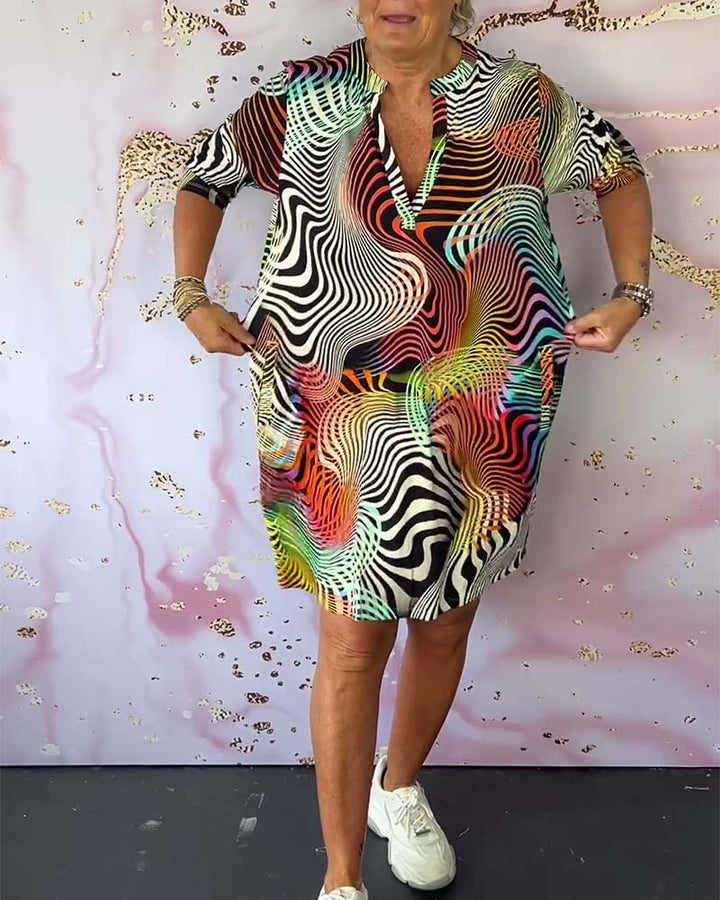 Megan - Colorful Patterned Dress