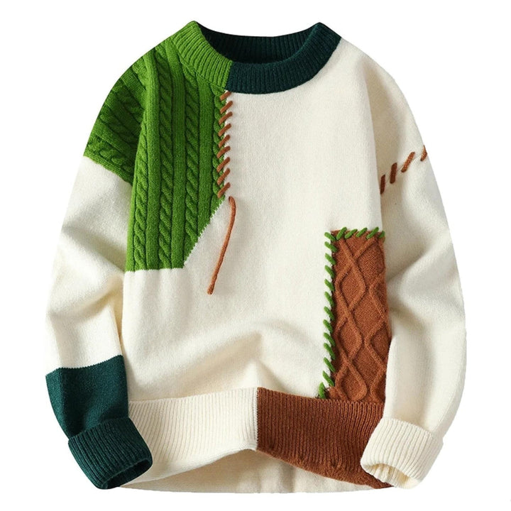 Kieran - Cozy Patchwork Sweater