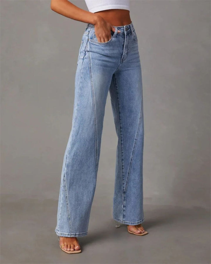 Thea - High Waisted Flared Jeans