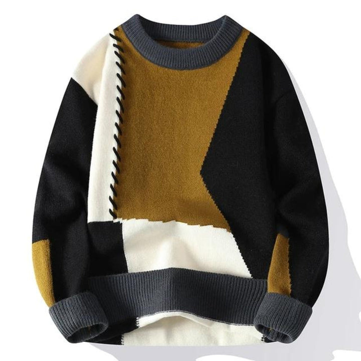 Kieran - Cozy Patchwork Sweater