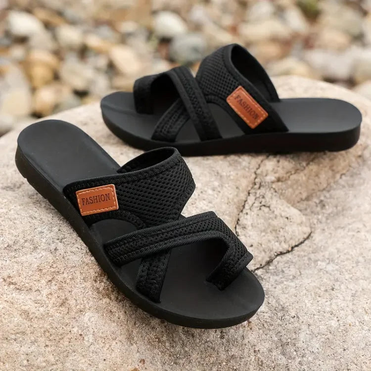 IRENEA | MESH SLIDE SANDALS