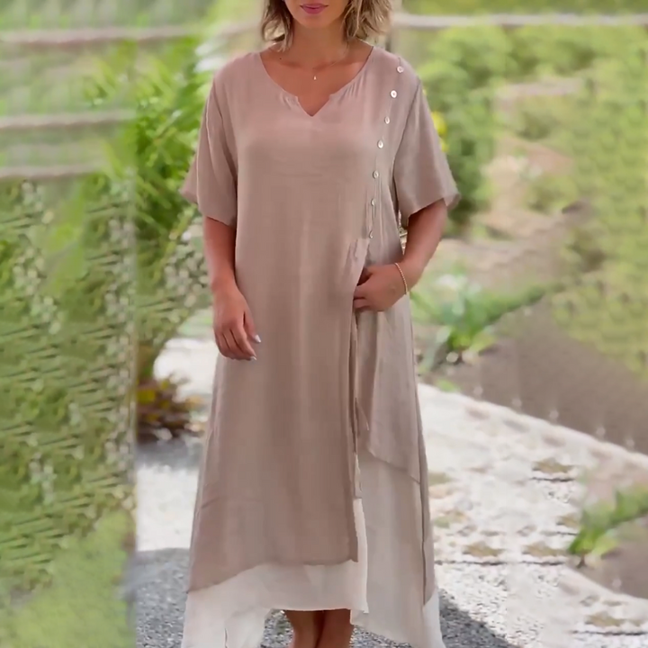 Emma - V-neck Loose Dress