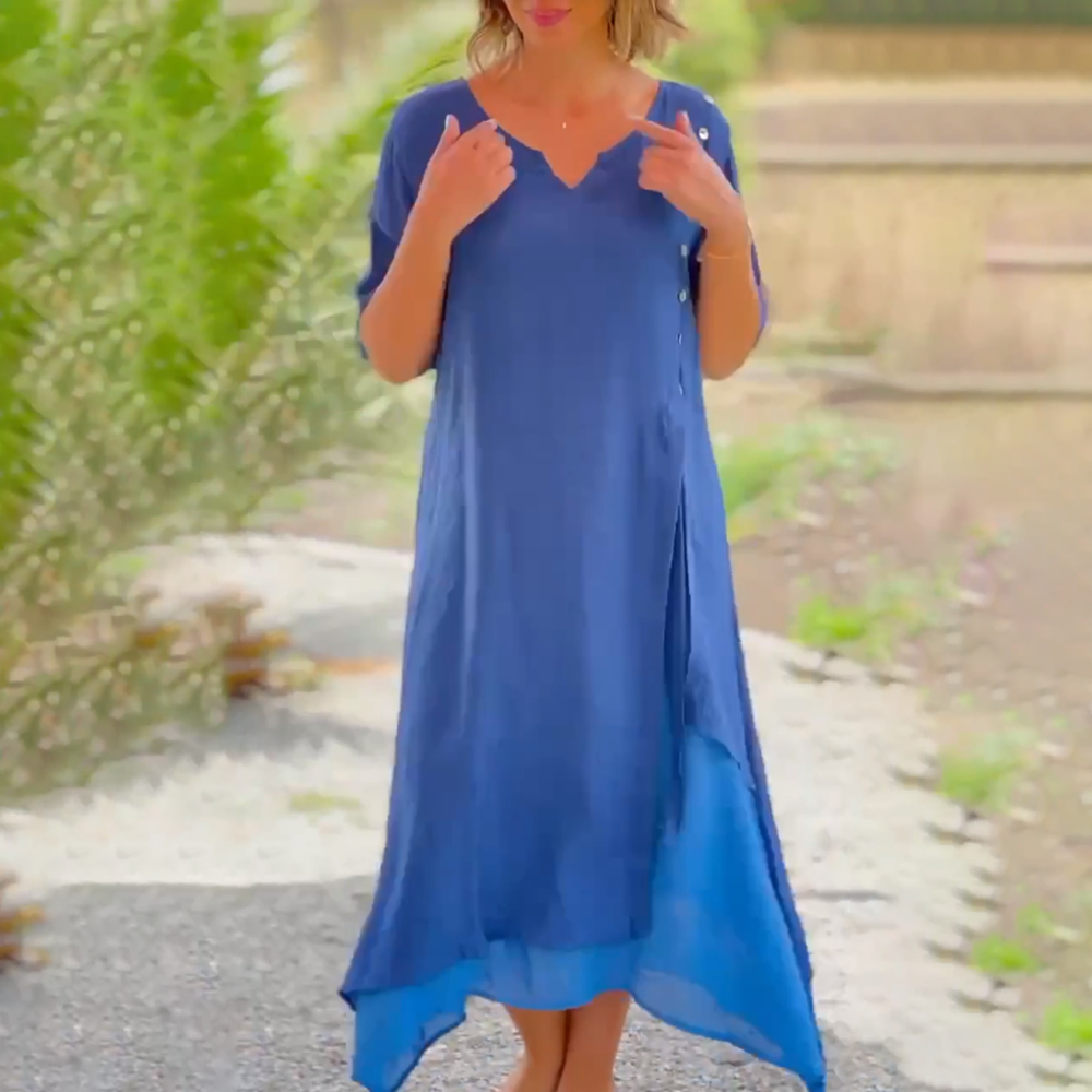 Emma - V-neck Loose Dress