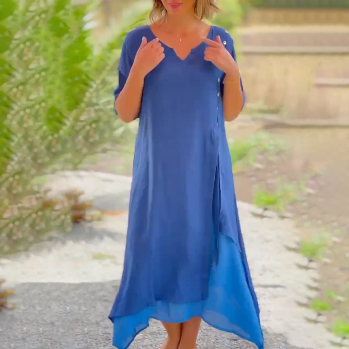 Emma - V-neck Loose Dress