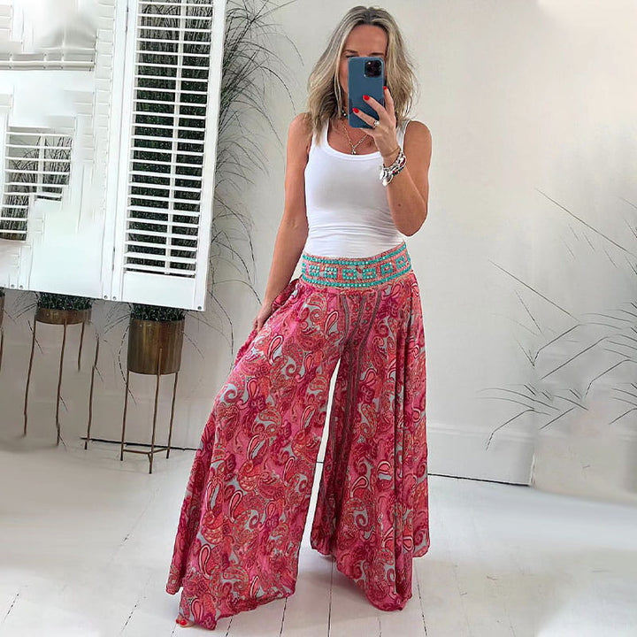 ARIENNA - ETHNIC PRINT SKIRT TROUSERS