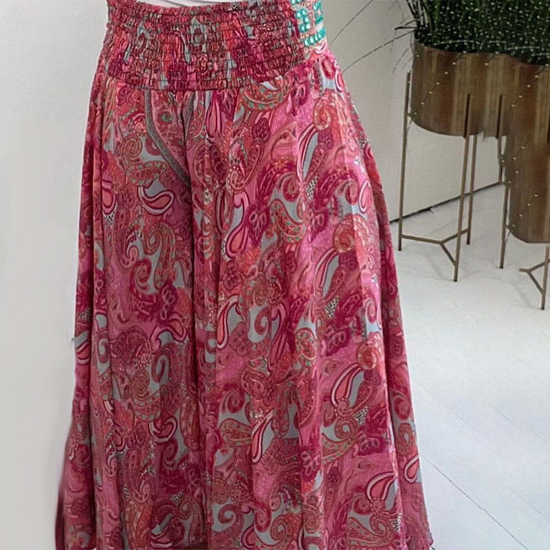 ARIENNA - ETHNIC PRINT SKIRT TROUSERS