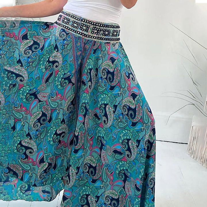 ARIENNA - ETHNIC PRINT SKIRT TROUSERS