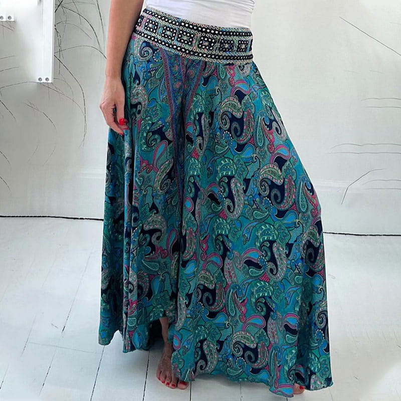 ARIENNA - ETHNIC PRINT SKIRT TROUSERS